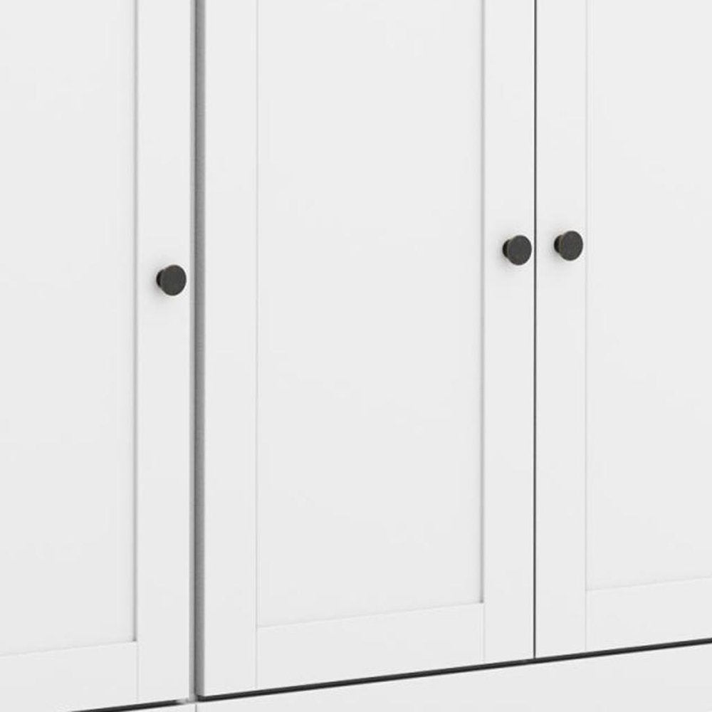 72" White Solid Wood 8 Pantry Or Storage Closet