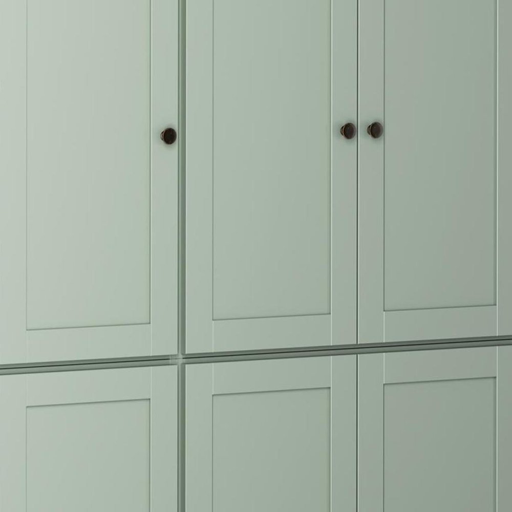 72" Sage Solid Wood 8 Pantry Or Storage Closet