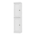72" White Solid Wood Two Door Pantry Or Storage Closet on a white background