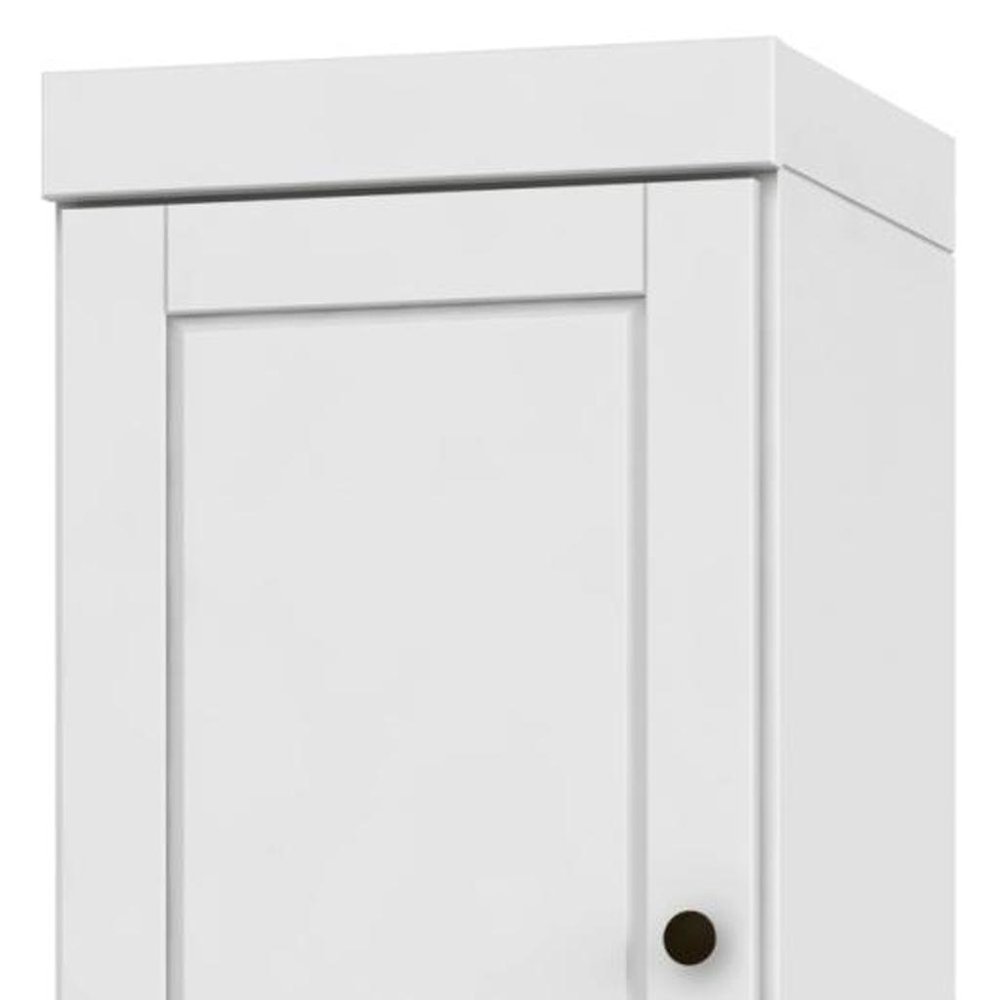 72" White Solid Wood Two Door Pantry Or Storage Closet
