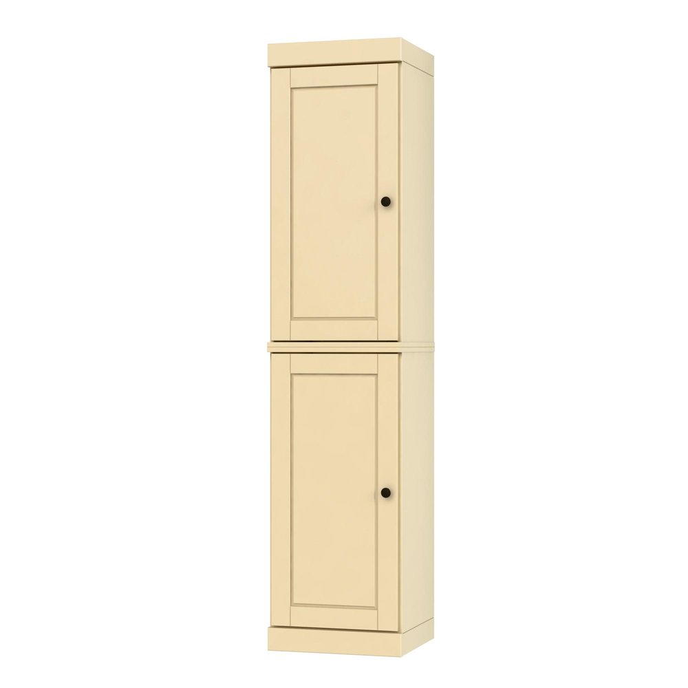 72" Yellow Solid Wood Two Door Pantry Or Storage Closet - SKU 748749