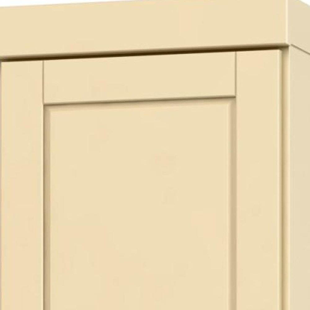 72" Yellow Solid Wood Two Door Pantry Or Storage Closet - SKU 748749