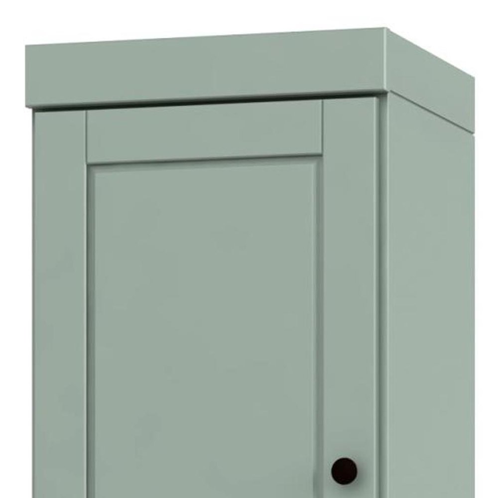 72" Sage Solid Wood Two Door Pantry Or Storage Closet