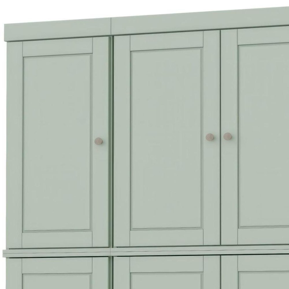 72" Sage Solid Wood 8 Pantry Or Storage Closet