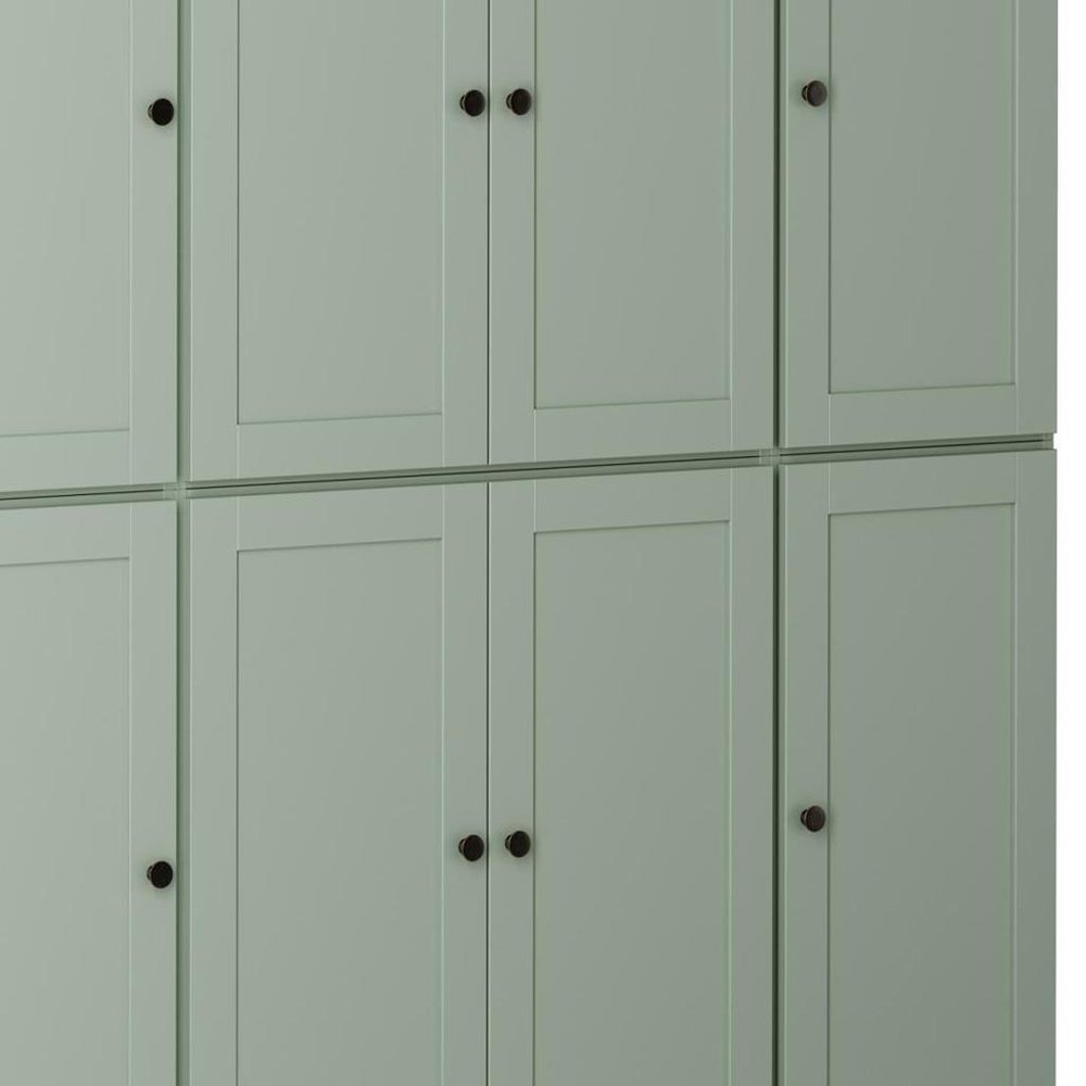 72" Sage Solid Wood 8 Two Drawer Pantry Or Storage Closet