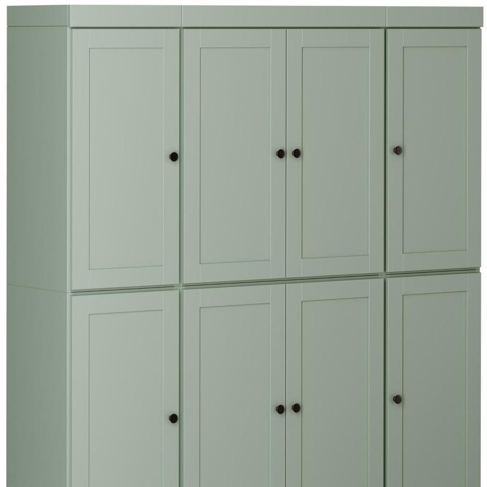 72" Sage Solid Wood 8 Two Drawer Pantry Or Storage Closet