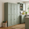 72" Sage Solid Wood 8 Two Drawer Pantry Or Storage Closet