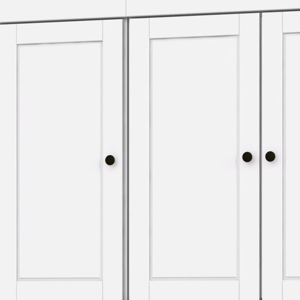 72" White Solid Wood 8 Pantry Or Storage Closet