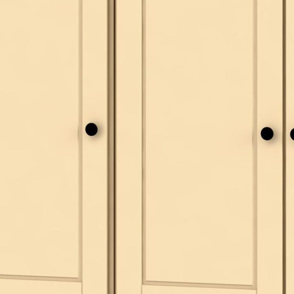 72" Yellow Solid Wood 8 Pantry Or Storage Closet