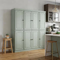 72" Sage Solid Wood 8 Pantry Or Storage Closet