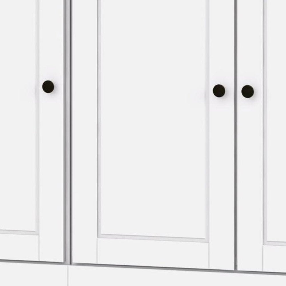 72" White Solid Wood 8 Pantry Or Storage Closet