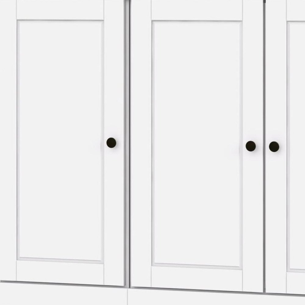 72" White Solid Wood 8 Pantry Or Storage Closet