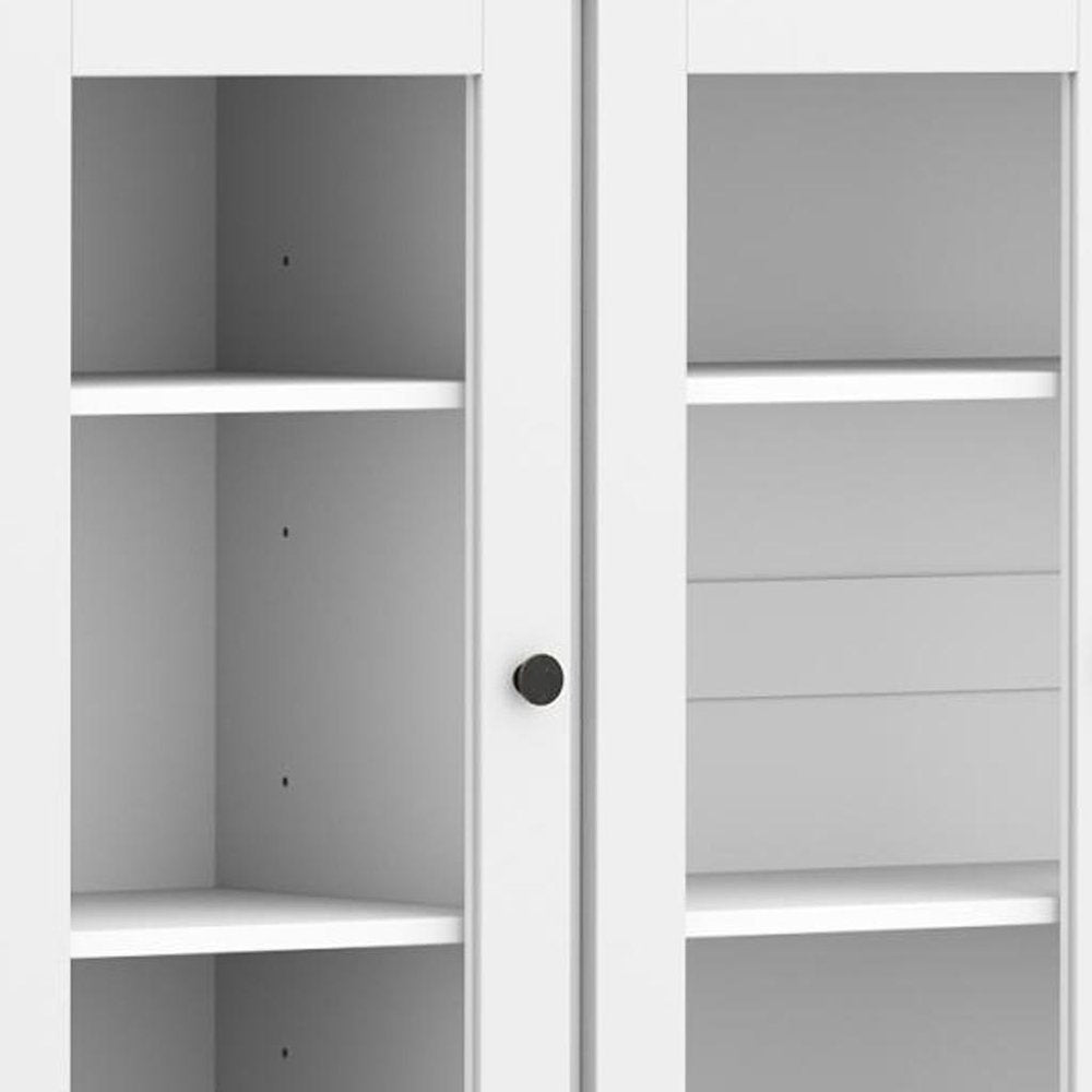 72" White Solid Wood 8 Pantry Or Storage Closet