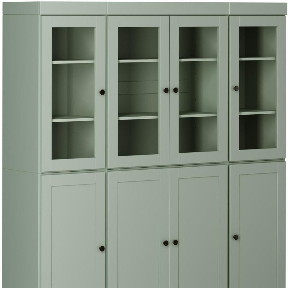72" Sage Solid Wood 8 Pantry Or Storage Closet