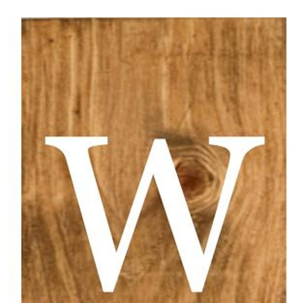 59" Natural And White Solid Wood Welcome Porch Sign