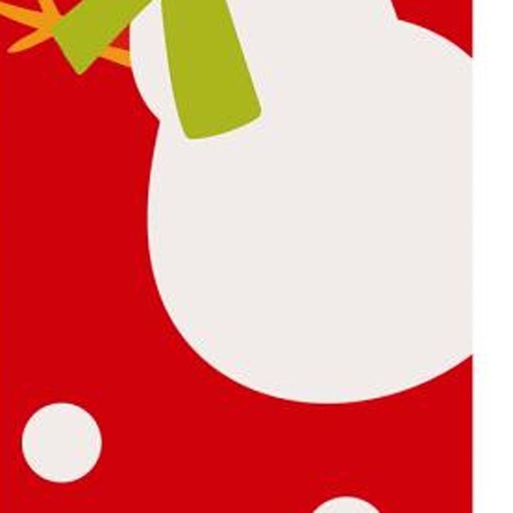 59" Red And White Solid Wood Snowman Porch Sign