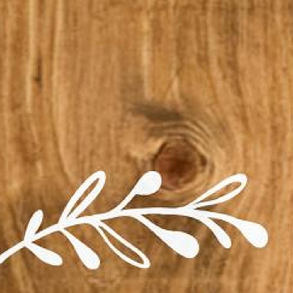 59" Natural And White Solid Wood Home Porch Sign