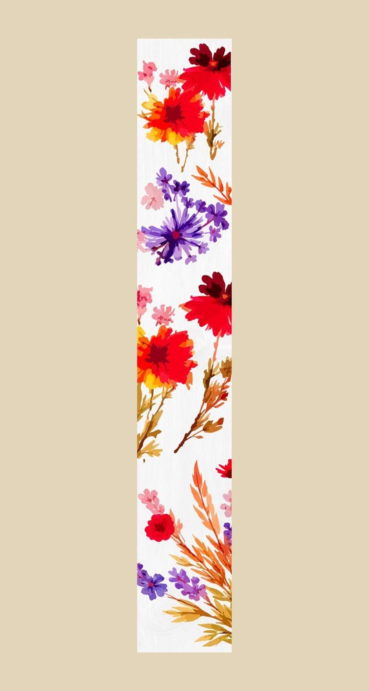 47" White Red And Purple Solid Wood Floral Bouquet Porch Sign. Outdoor accessories-decor-garden-game in white wood.