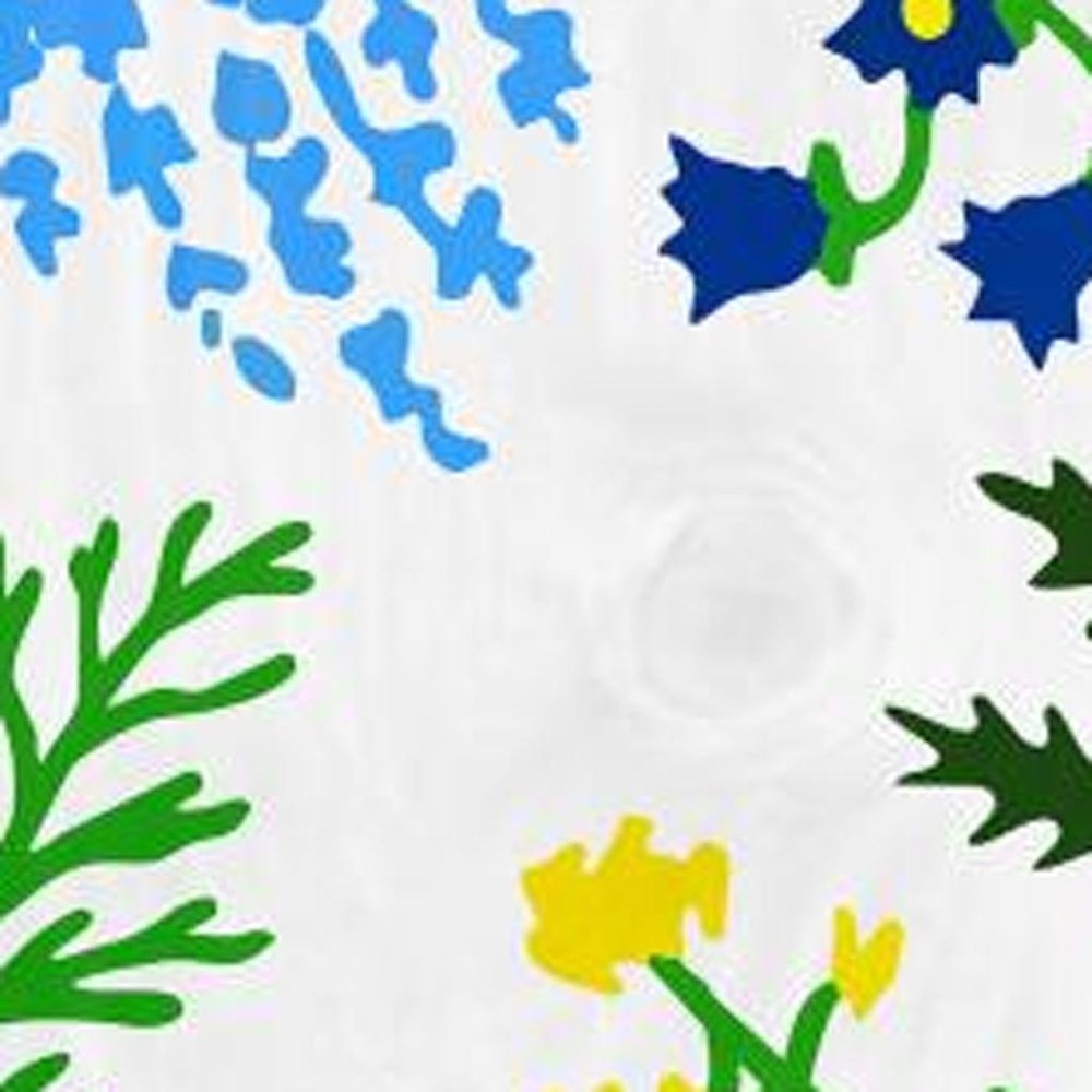 47" White Blue And Green Solid Wood Floral Bouquet Porch Sign. Outdoor accessories-decor-garden-game isolated on a plain white background, finished in white wood.