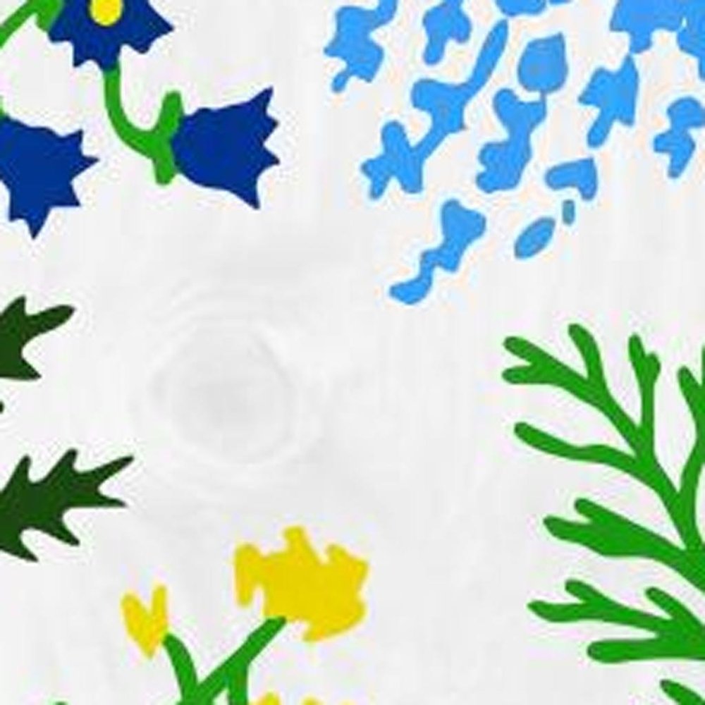 47" White Blue And Green Solid Wood Floral Bouquet Porch Sign. Outdoor accessories-decor-garden-game isolated on a plain white background, in a white wood finish.
