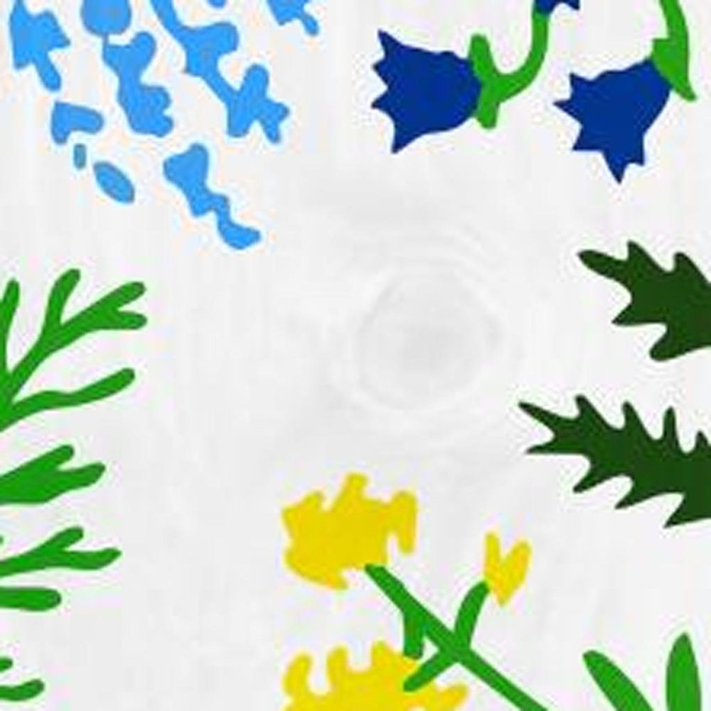 47" White Blue And Green Solid Wood Floral Bouquet Porch Sign. Outdoor accessories-decor-garden-game isolated on a plain white background, finished in white wood.