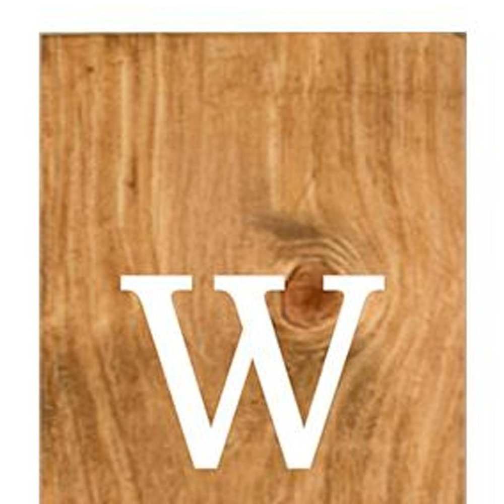 59" Green Natural And White Solid Wood Welcome Porch Sign