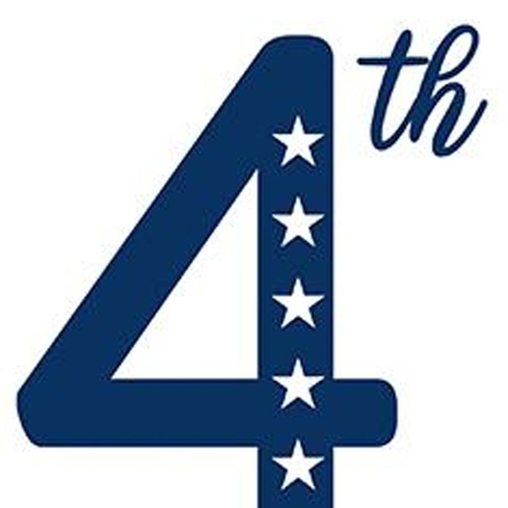 59" Red White And Blue Solid Wood Happy July 4th Porch Sign