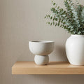 5" Cream Stone Decorative Bowl