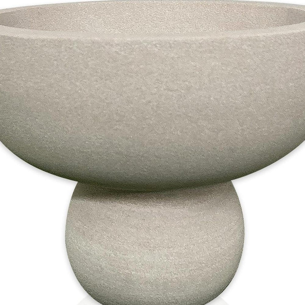 6" Cream Stone Decorative Bowl