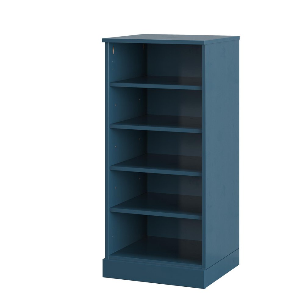 White Ten Pair Solid WoodShoe Storage Cabinet on a white background