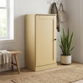Yellow Ten Pair Solid WoodShoe Storage Cabinet