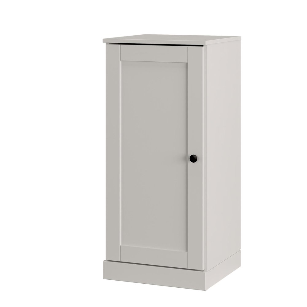 Off White Ten Pair Solid WoodShoe Storage Cabinet