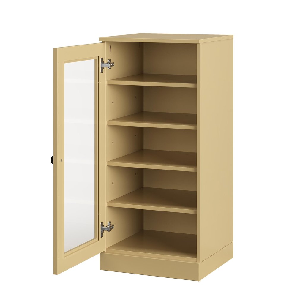 Yellow Ten Pair Solid WoodShoe Storage Cabinet - SKU 752250
