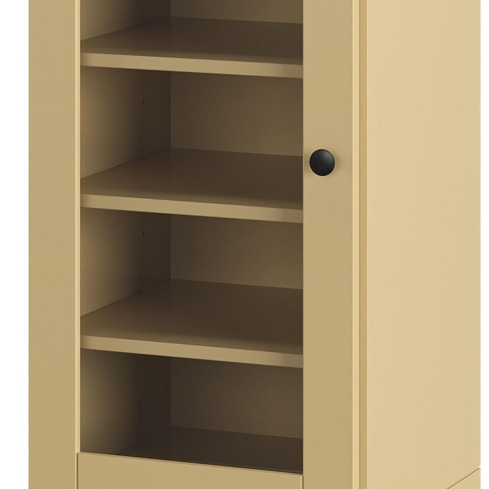 Yellow Ten Pair Solid WoodShoe Storage Cabinet - SKU 752250