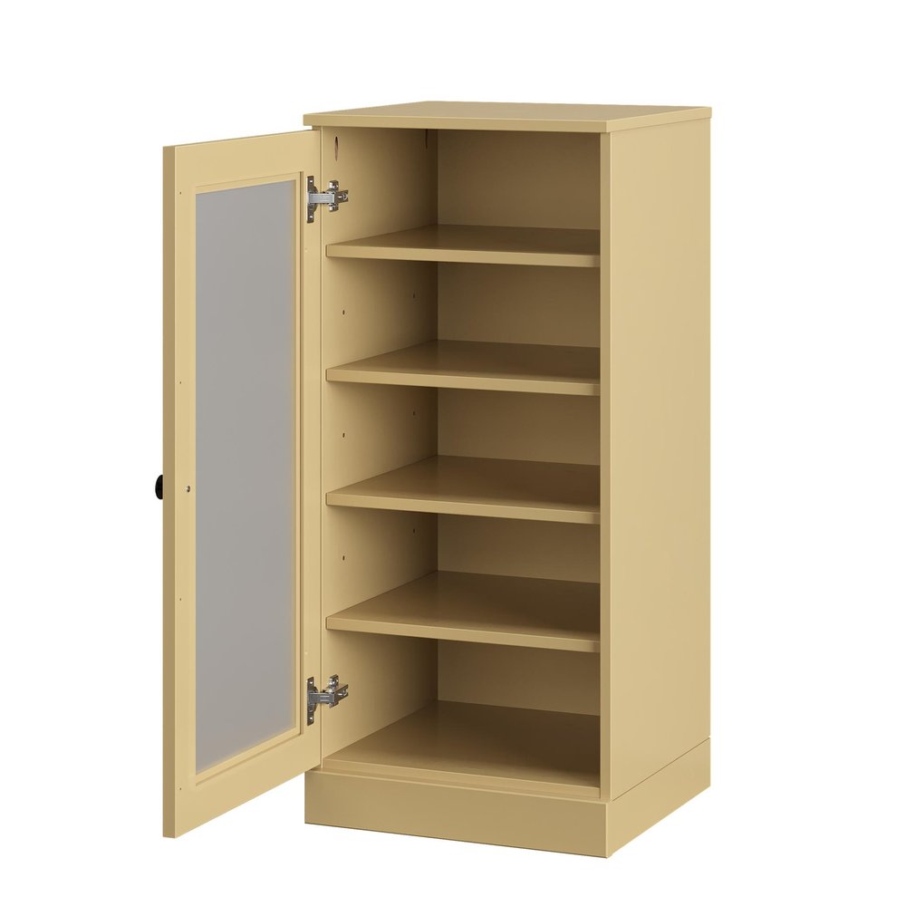 Yellow Ten Pair Solid WoodShoe Storage Cabinet - SKU 752264