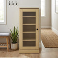 Yellow Ten Pair Solid WoodShoe Storage Cabinet