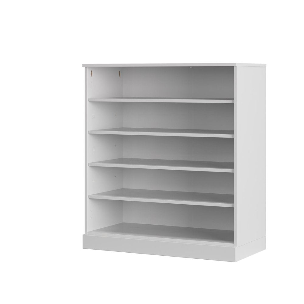 White Twenty Pair Solid WoodShoe Storage Cabinet