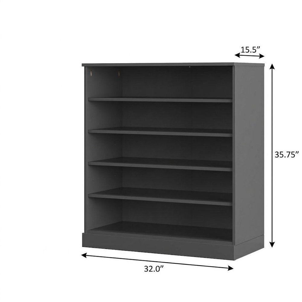Gray Twenty Pair Solid WoodShoe Storage Cabinet