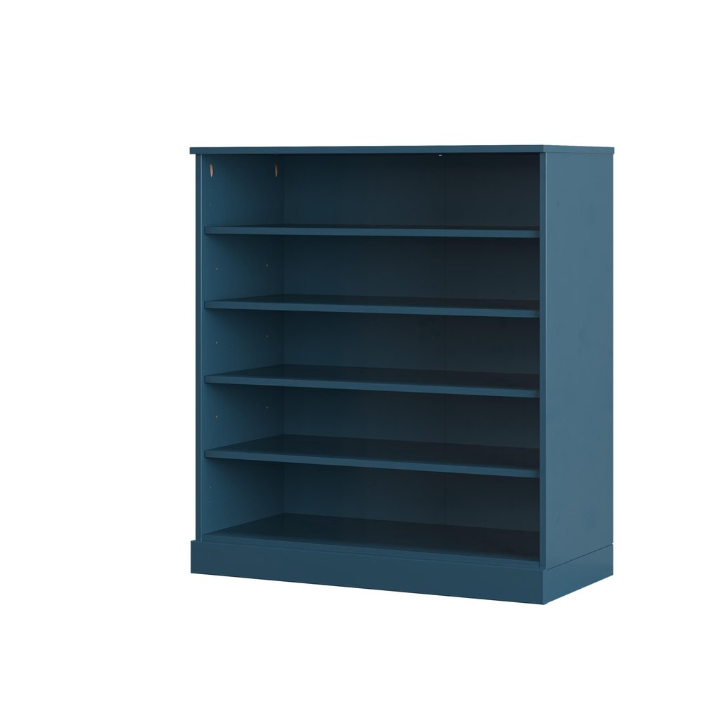 Teal Blue Twenty Pair Solid WoodShoe Storage Cabinet