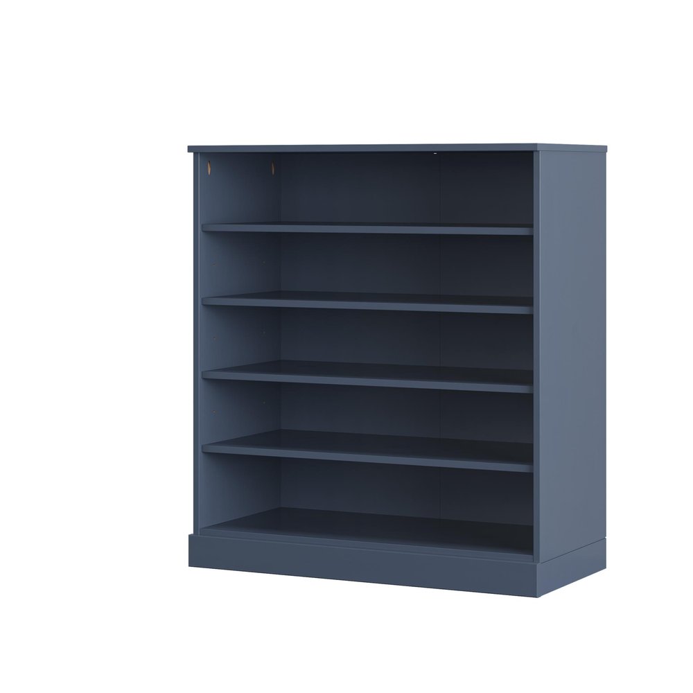 French Blue Twenty Pair Solid WoodShoe Storage Cabinet