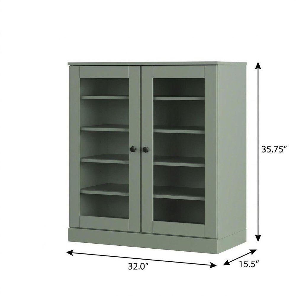 Sage Twenty Pair Solid WoodShoe Storage Cabinet