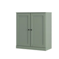 Sage Twenty Pair Solid WoodShoe Storage Cabinet on a white background