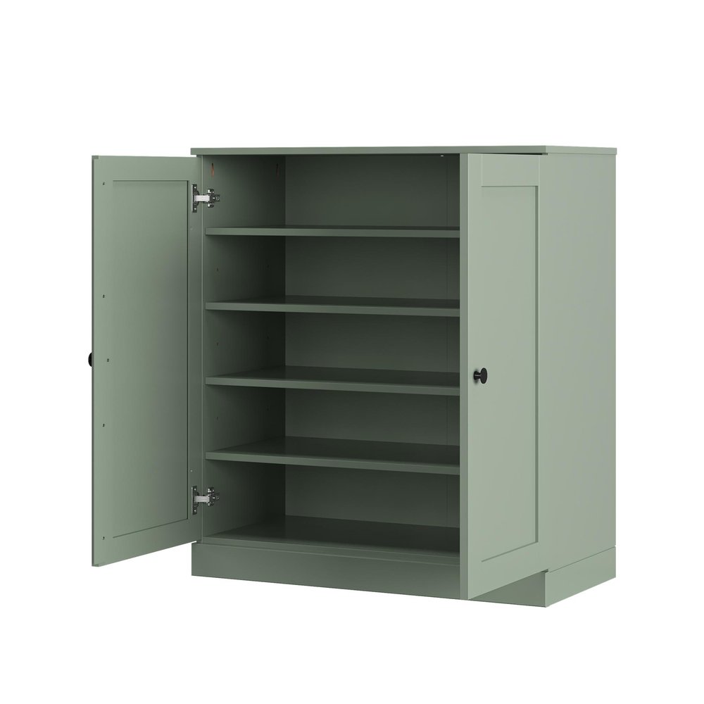 Sage Twenty Pair Solid WoodShoe Storage Cabinet