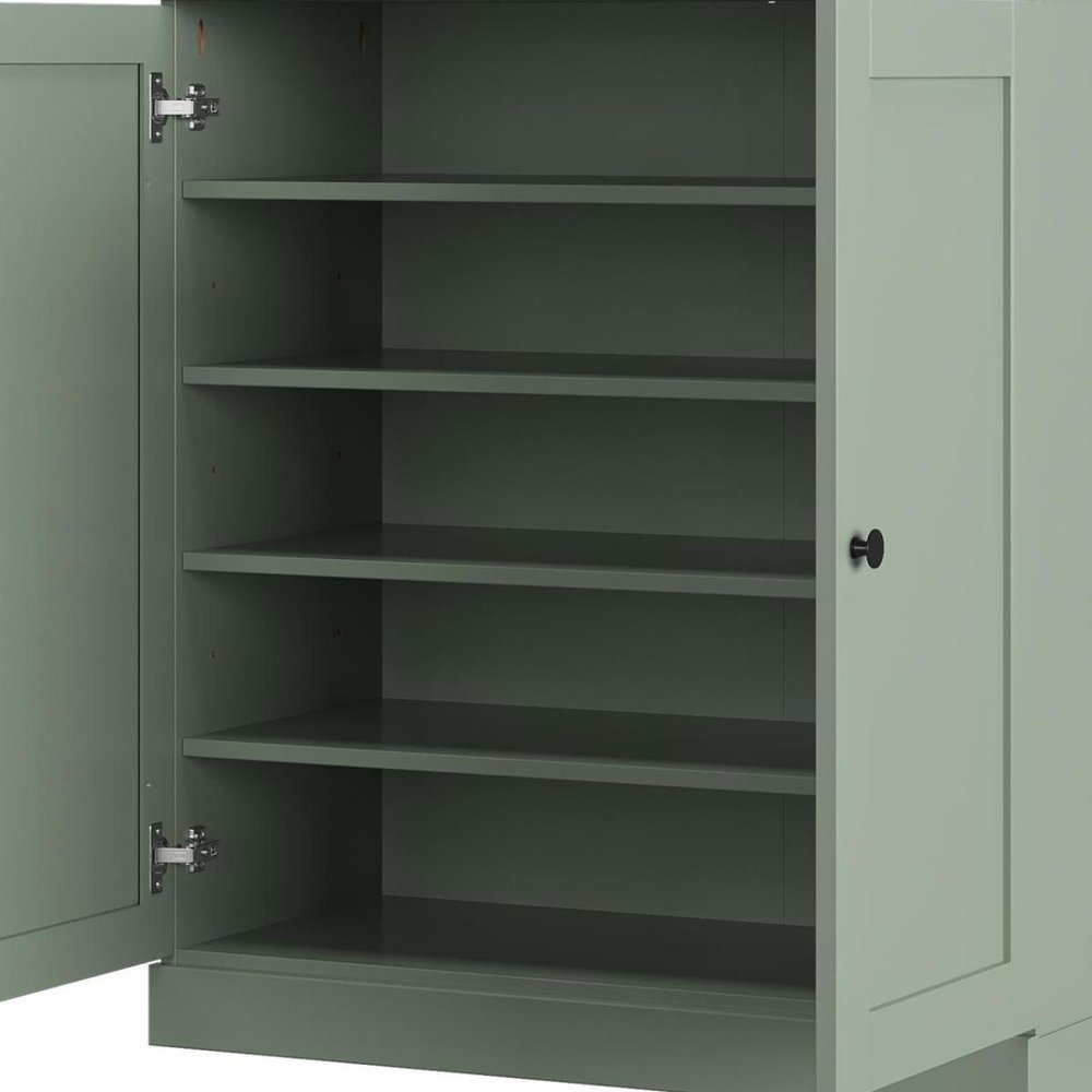 Sage Twenty Pair Solid WoodShoe Storage Cabinet