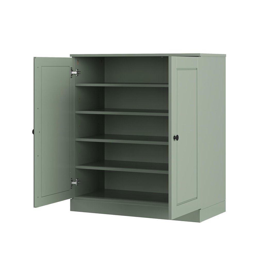 Sage Twenty Pair Solid WoodShoe Storage Cabinet
