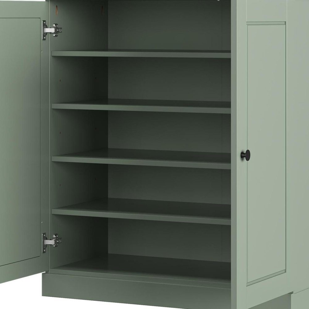 Sage Twenty Pair Solid WoodShoe Storage Cabinet