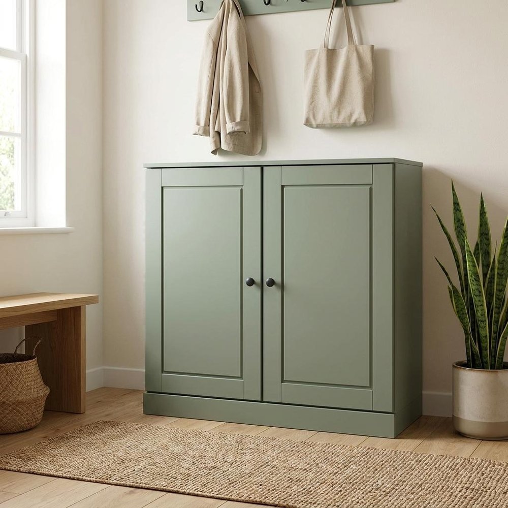 Sage Twenty Pair Solid WoodShoe Storage Cabinet