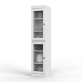 72" White Solid Wood Two Door Pantry Or Storage Closet - SKU 752452 on a white background