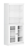 72" White Solid Wood Two Door Pantry Or Storage Closet on a white background