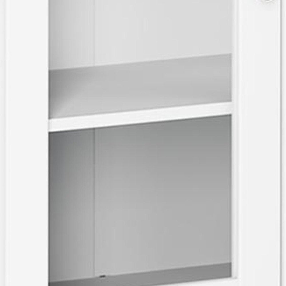 72" White Solid Wood Two Door Pantry Or Storage Closet